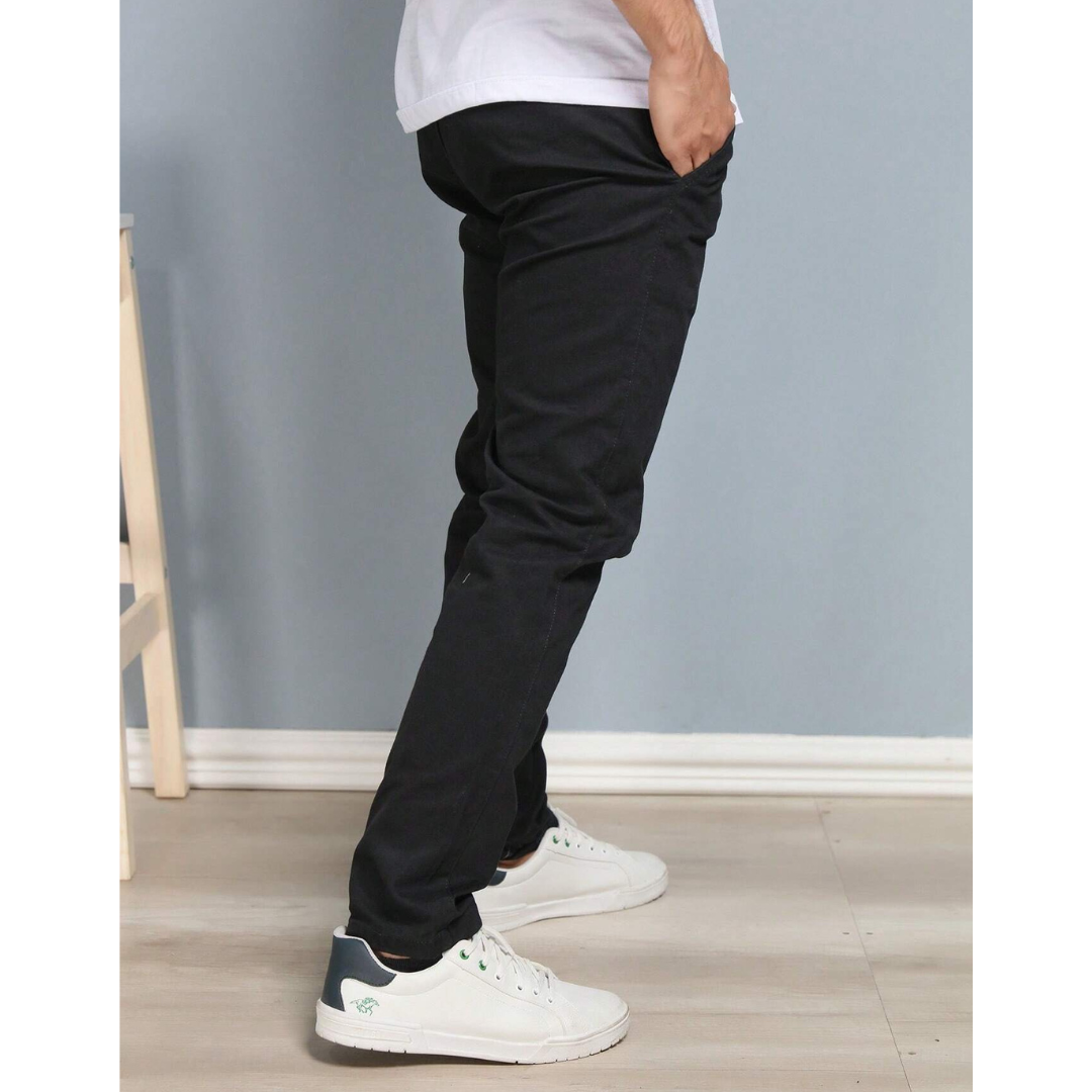 LEVE 4 PAGUE 1 - Calça Reta Masculina em Sarja