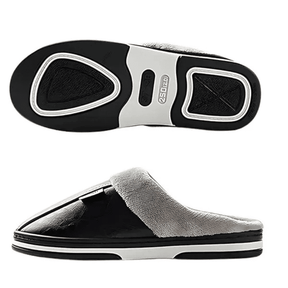 LEVE 2 PAGUE 1 - Pantufa Ortopédica de Couro - Interior Peluciado [Antiodor]