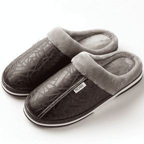 LEVE 2 PAGUE 1 - Pantufa Ortopédica de Couro - Interior Peluciado [Antiodor]