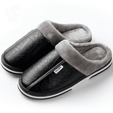 LEVE 2 PAGUE 1 - Pantufa Ortopédica de Couro - Interior Peluciado [Antiodor]
