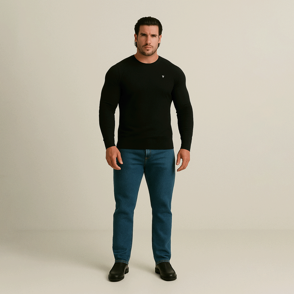 Suéter Masculino em lã Superfina